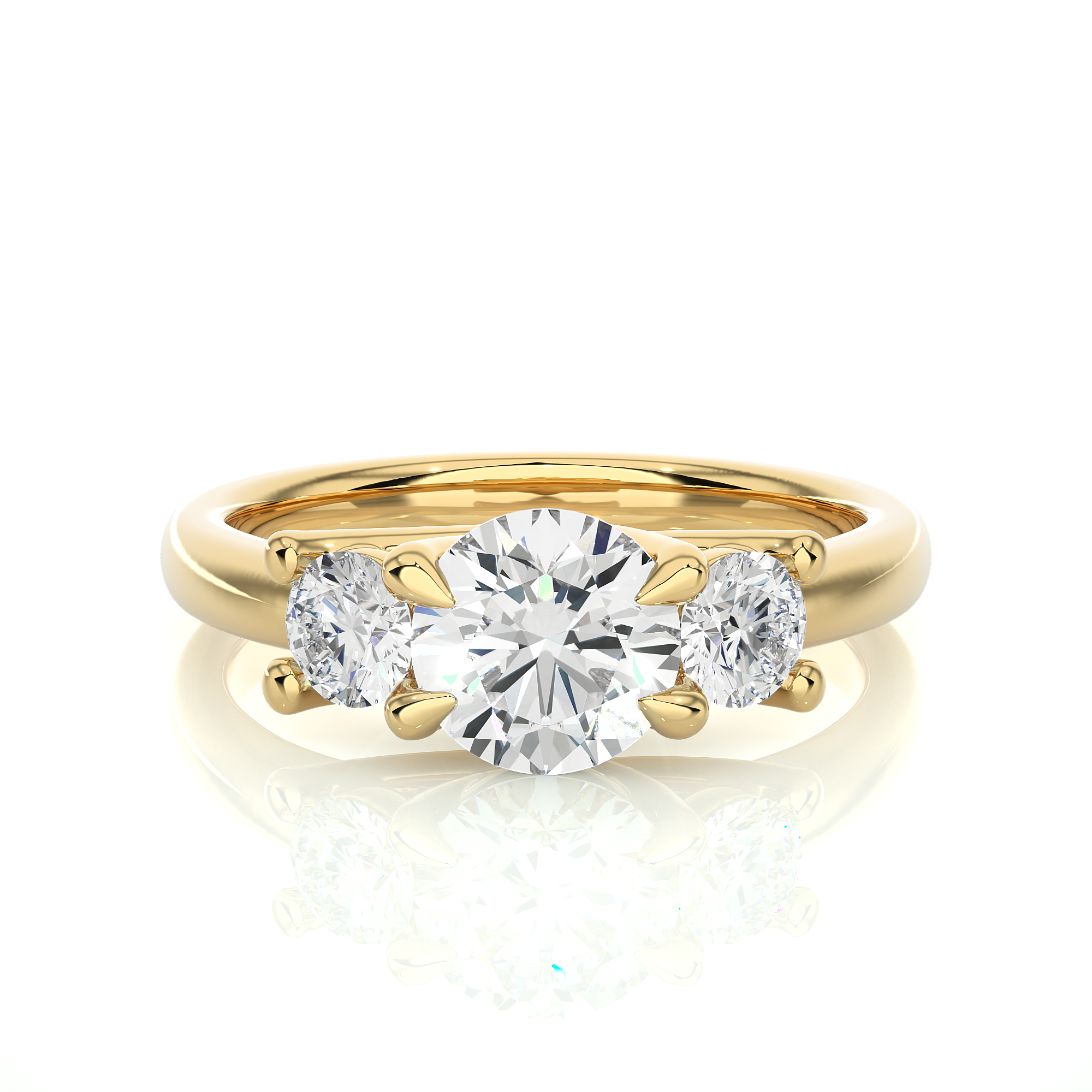 1.39 Carat H Color VS1 Clarity Diamond Studded Natural Diamond Ring.